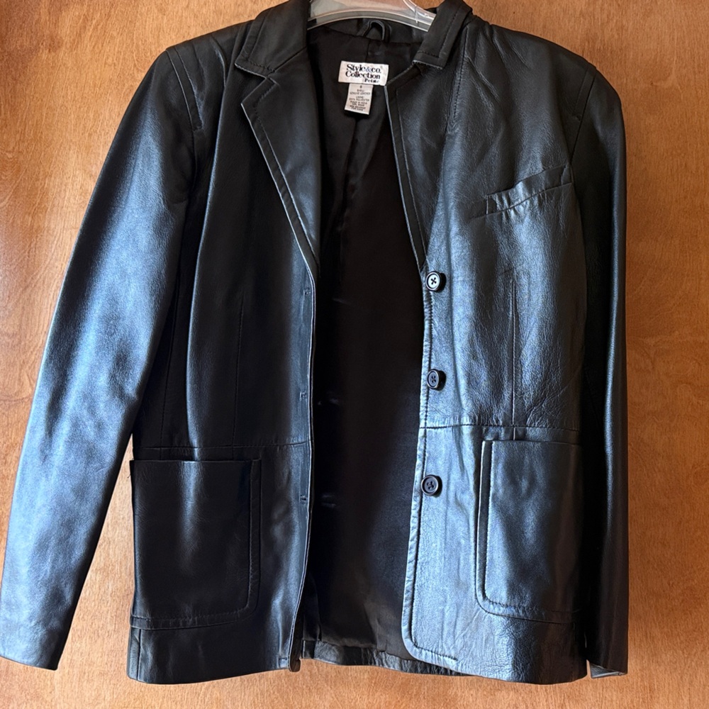 Leather Blazer style Jacket